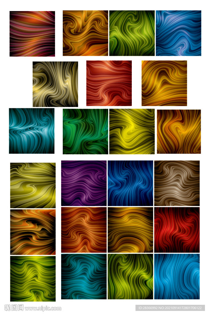 AI矢量炫彩梦幻背景