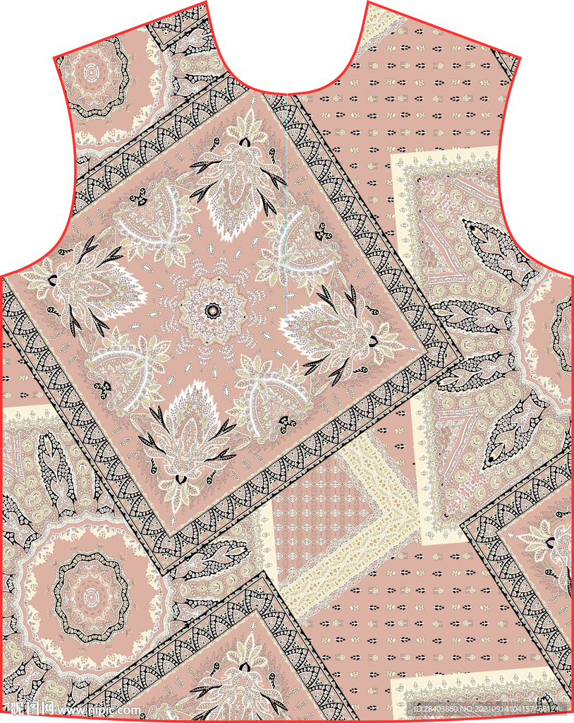 大牌  方巾 数码印花