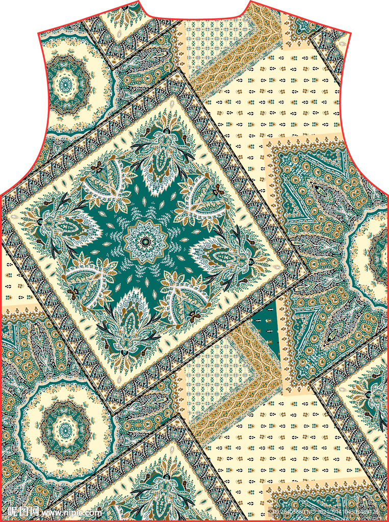 大牌  方巾 数码印花