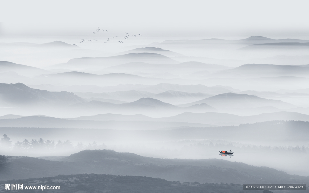 新中式山水画