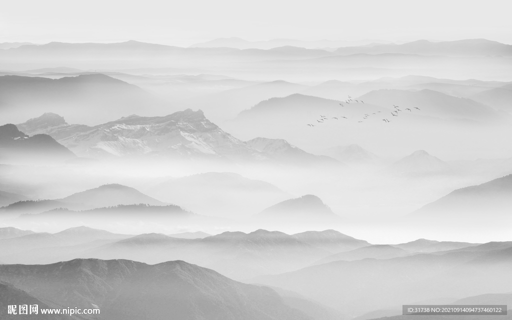 水墨山水画