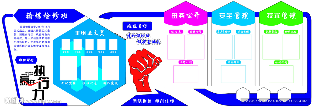 班组安全文化墙模板图片