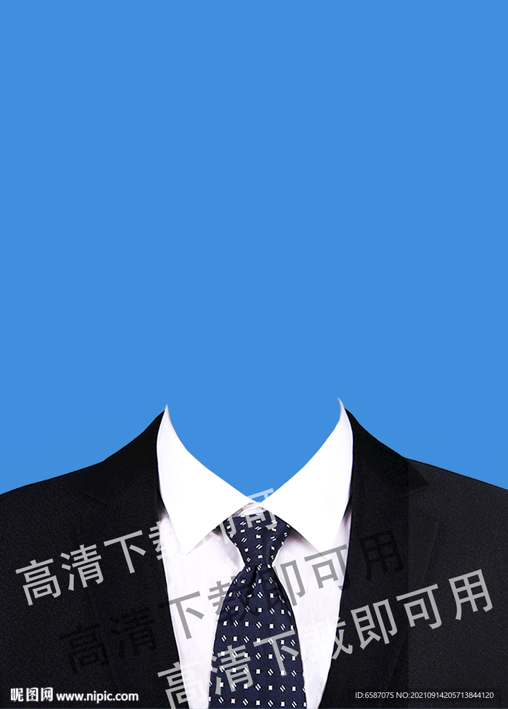 男士证件照西装图片