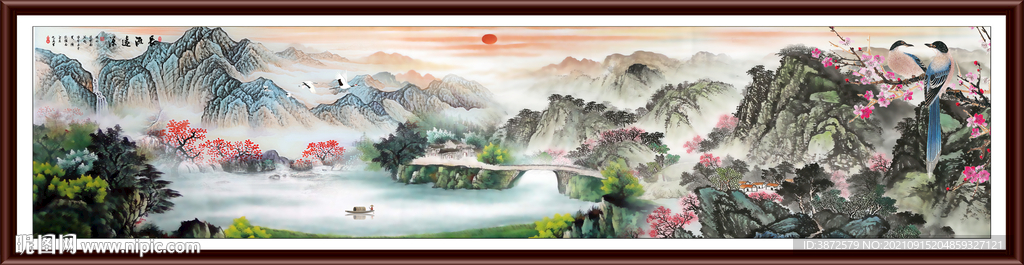 巨幅山水画