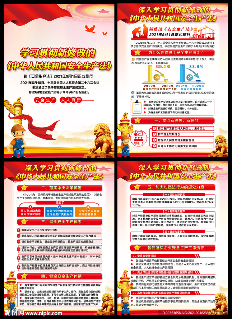 新修改安全生产法展板