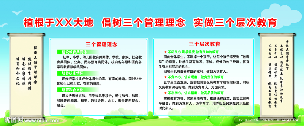 学校管理理念 三个层次教育