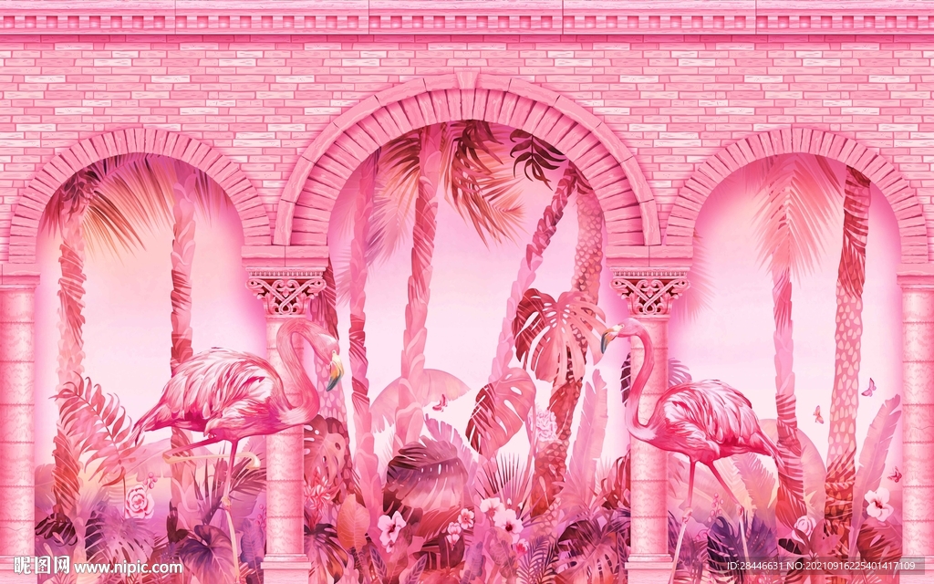 网红打卡背景墙