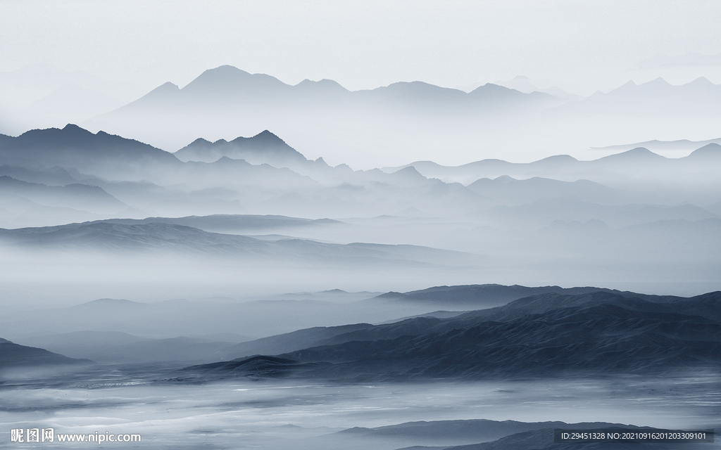 大气无框画山水 tif分层图