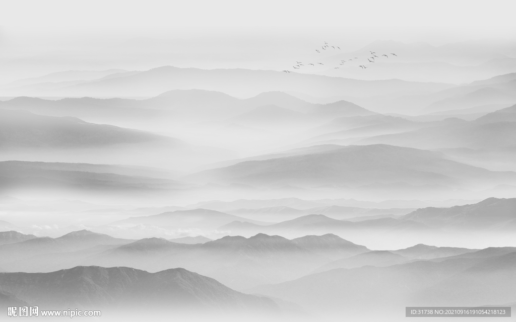 水墨山水画