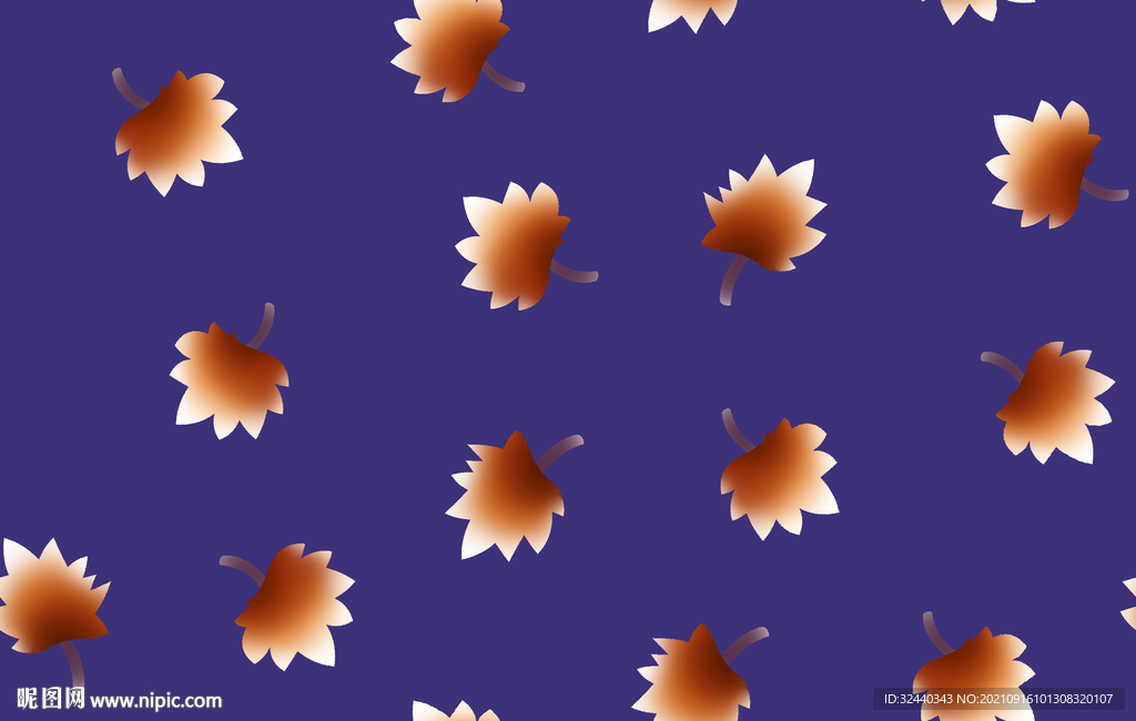 大牌  叶子    数码印花 