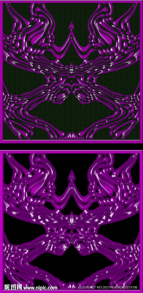 紫色仿剪纸喜上枝头背景