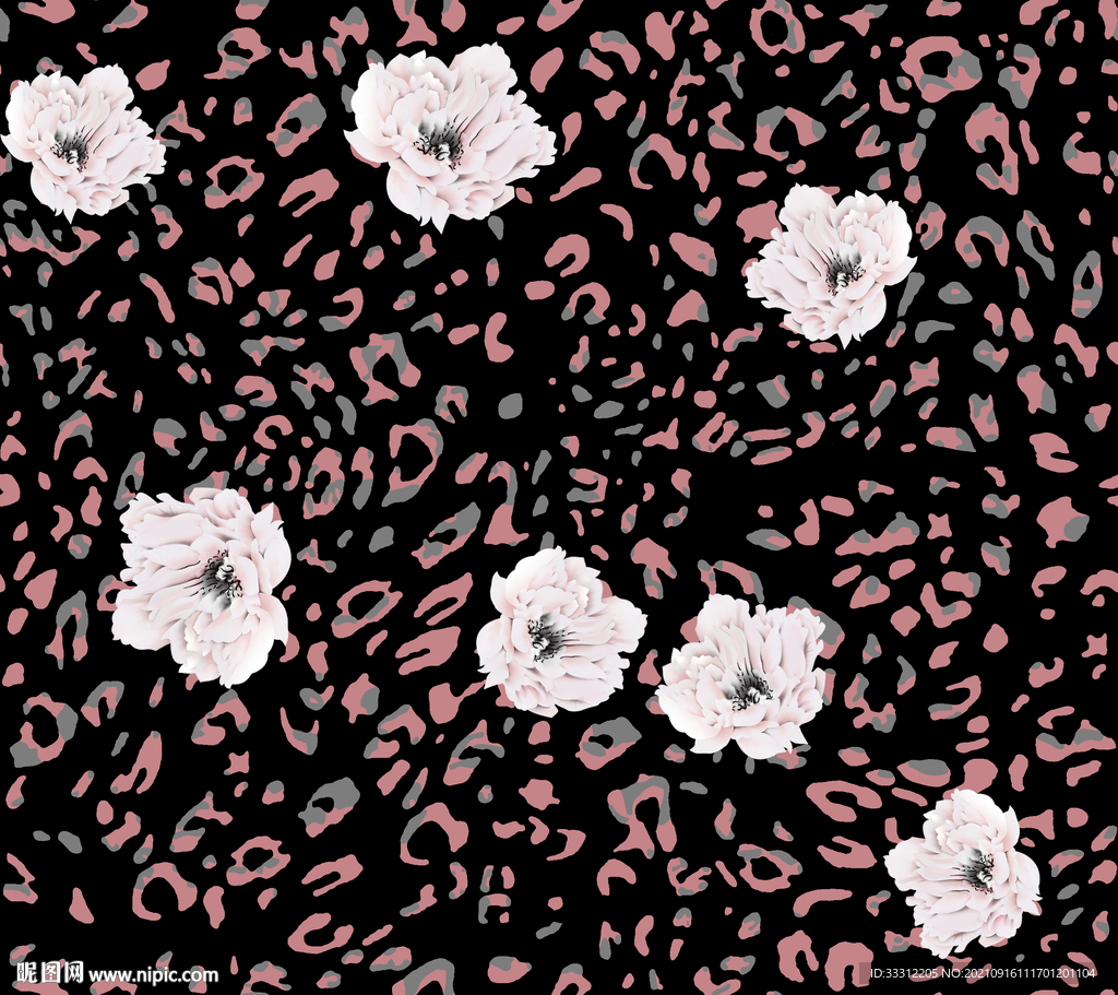 豹纹  花朵 