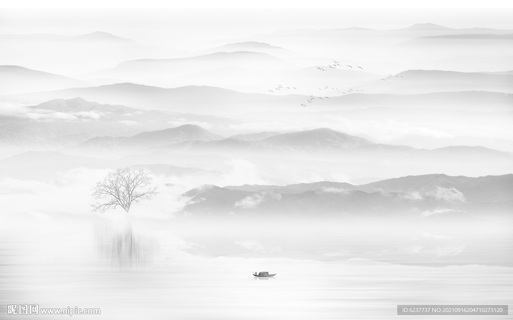 新中式山水画