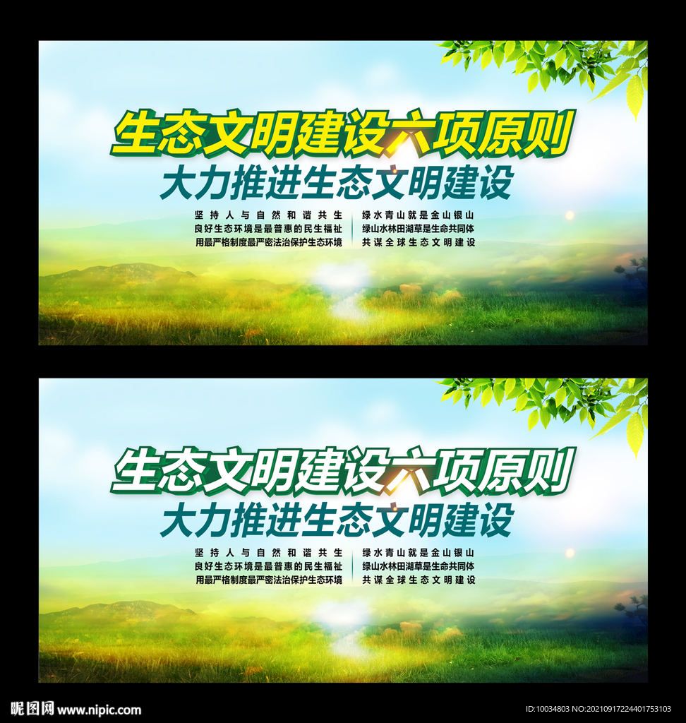 生态文明建设原则
