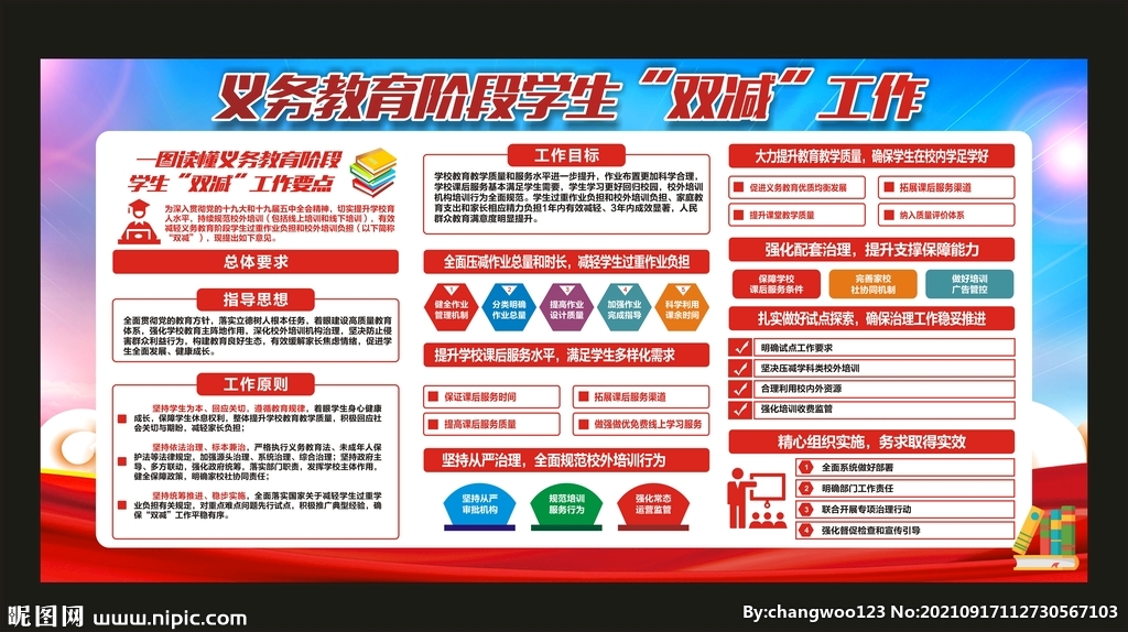 义务教育学生双减工作