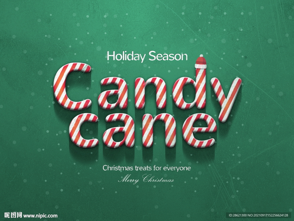 圣诞节效果字样机