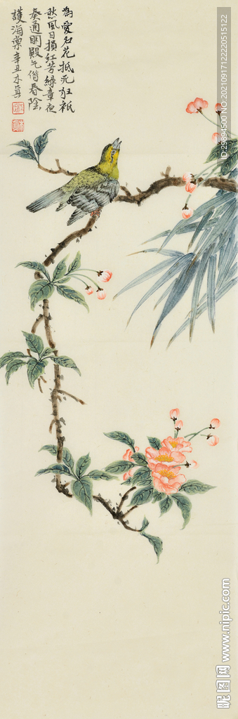 古典花鸟虫鱼中式装饰画