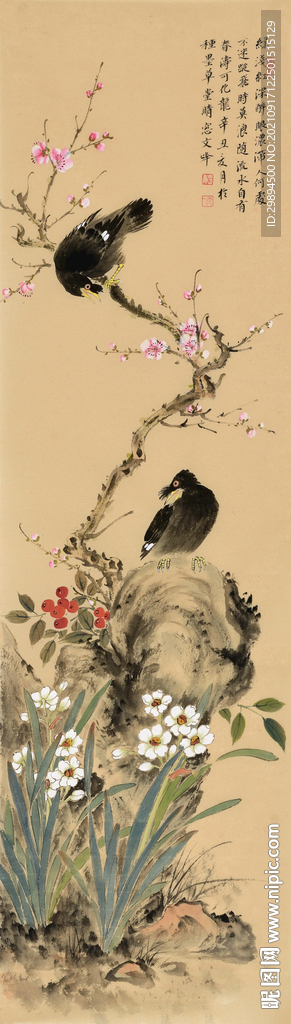 古典花鸟虫鱼中式装饰画