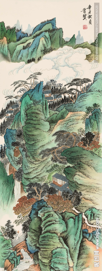 古典山水水墨中式装饰画