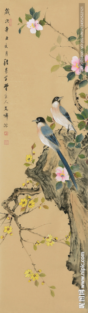 古典花鸟虫鱼中式装饰画