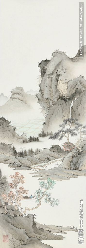 古典山水水墨中式装饰画