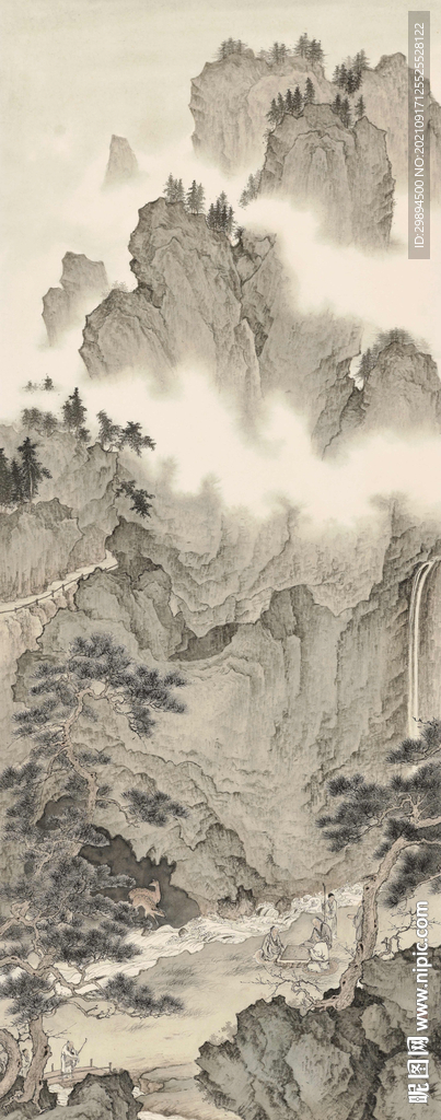 古典山水水墨中式装饰画