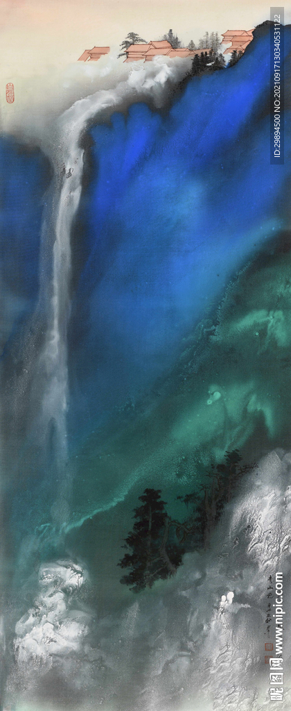 古典山水水墨中式装饰画