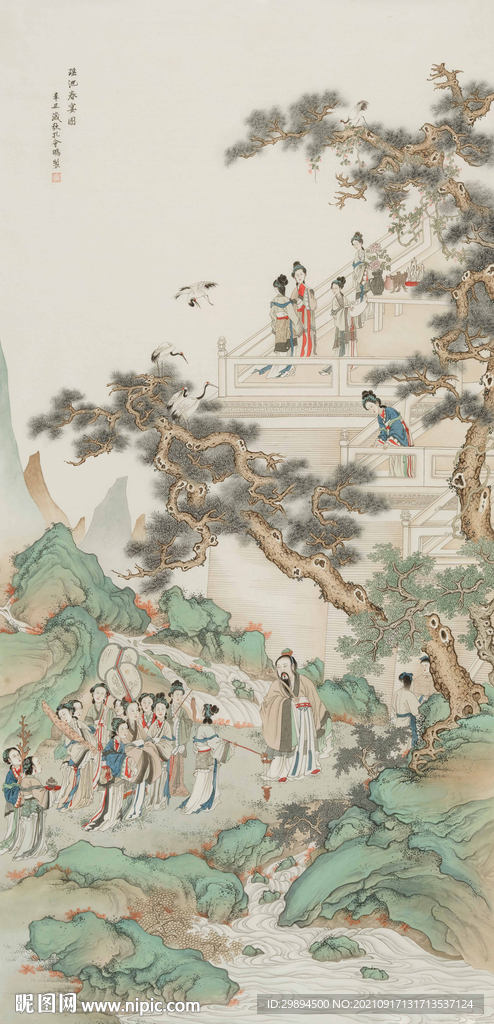 古典人物中式装饰画