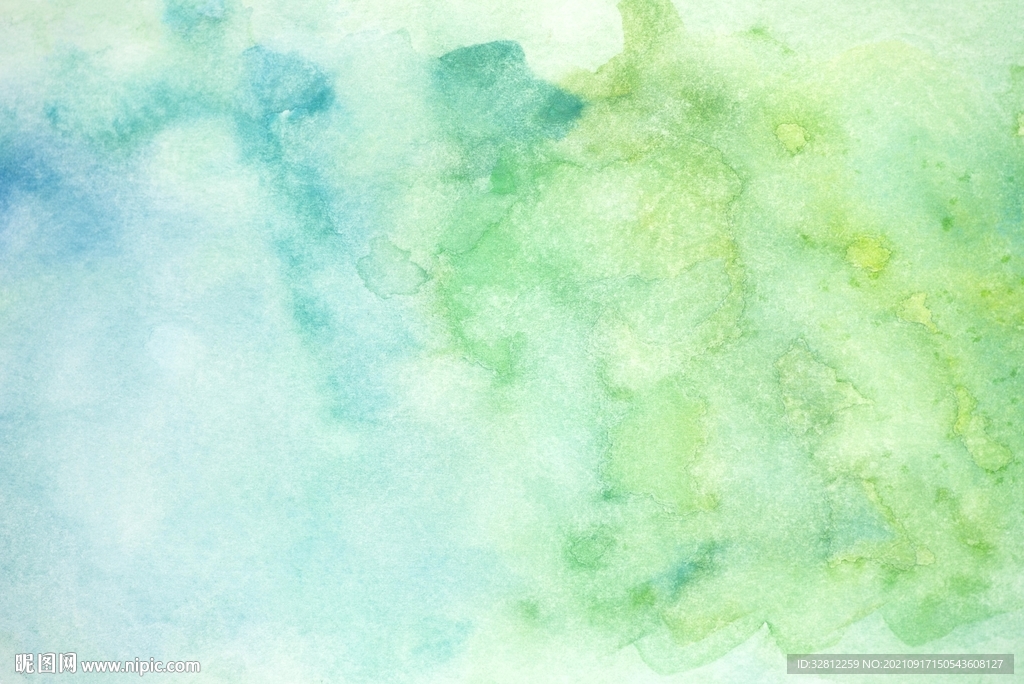水彩画电视背景墙素材图