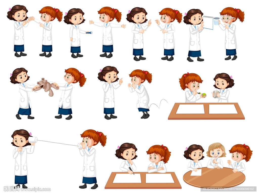 小小科学家卡通