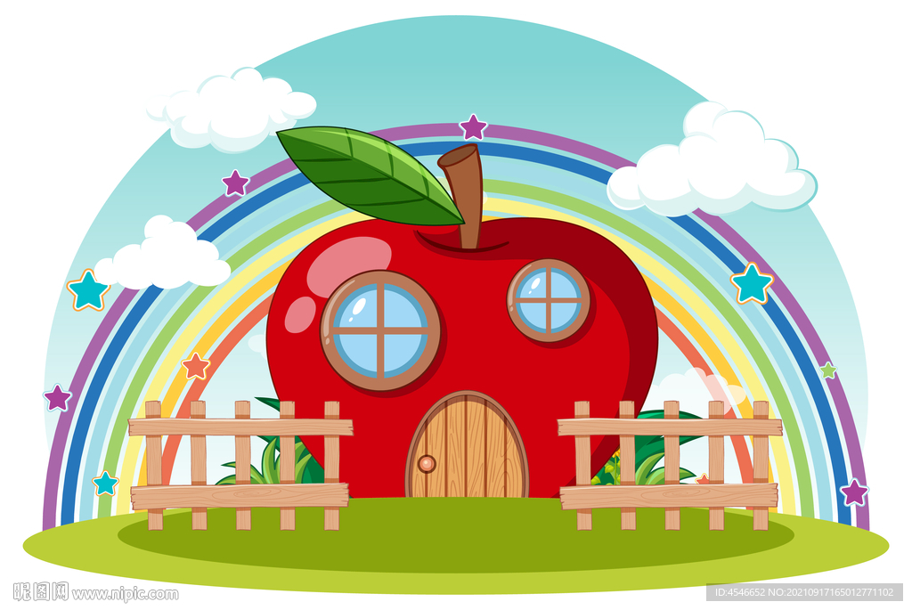 儿童卡通插画游乐场