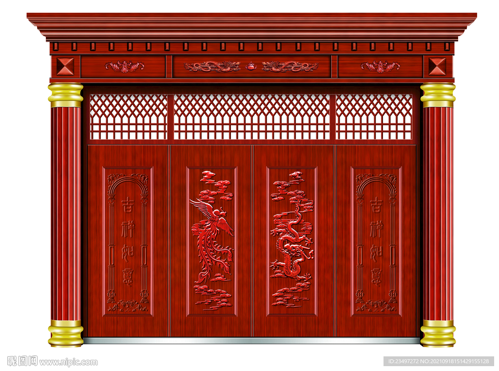  仿铜门 