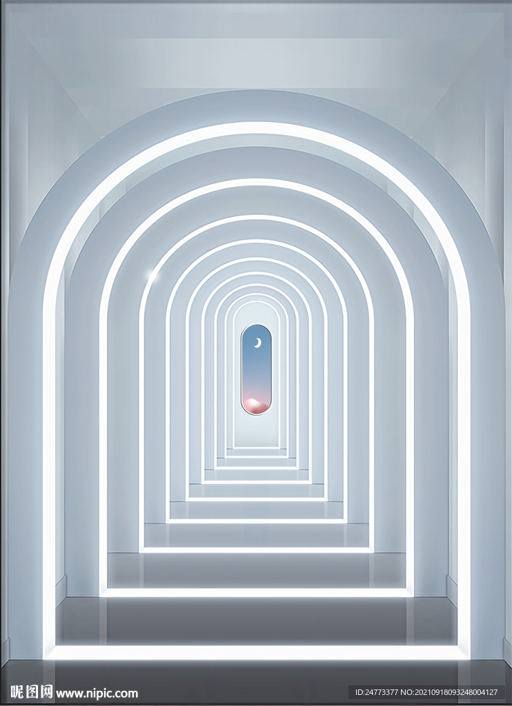 空间建筑透视装饰画