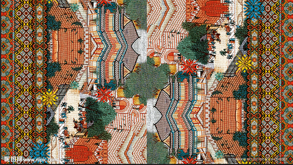 宫廷 花纹