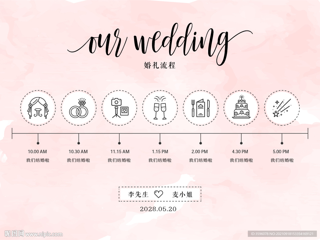 婚礼流程图