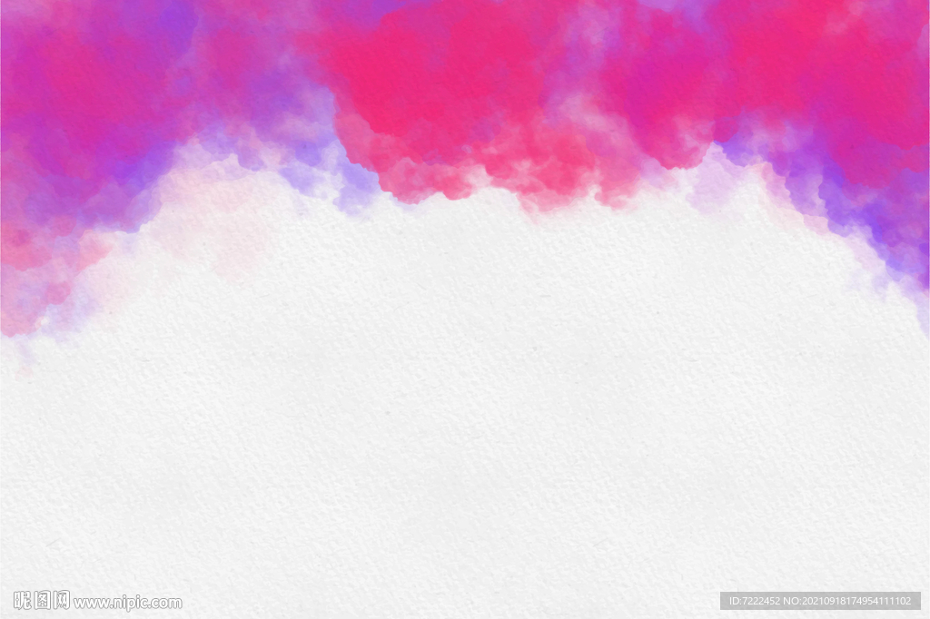 宣纸紫色水彩画