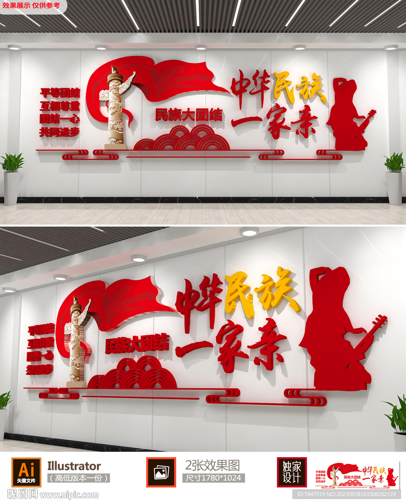民族团结文化墙