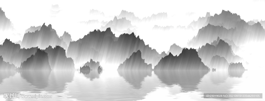 抽象山水画