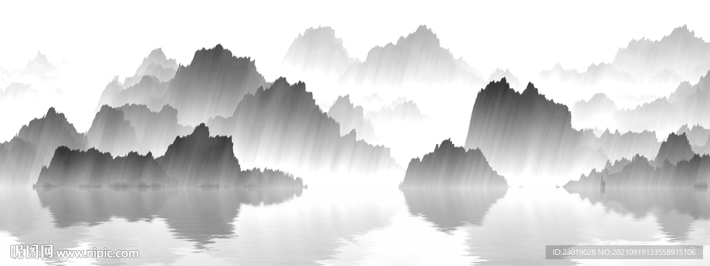 抽象水墨画