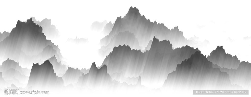 山水水墨画
