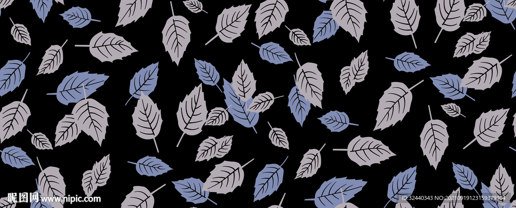 大牌  叶子  数码印花  