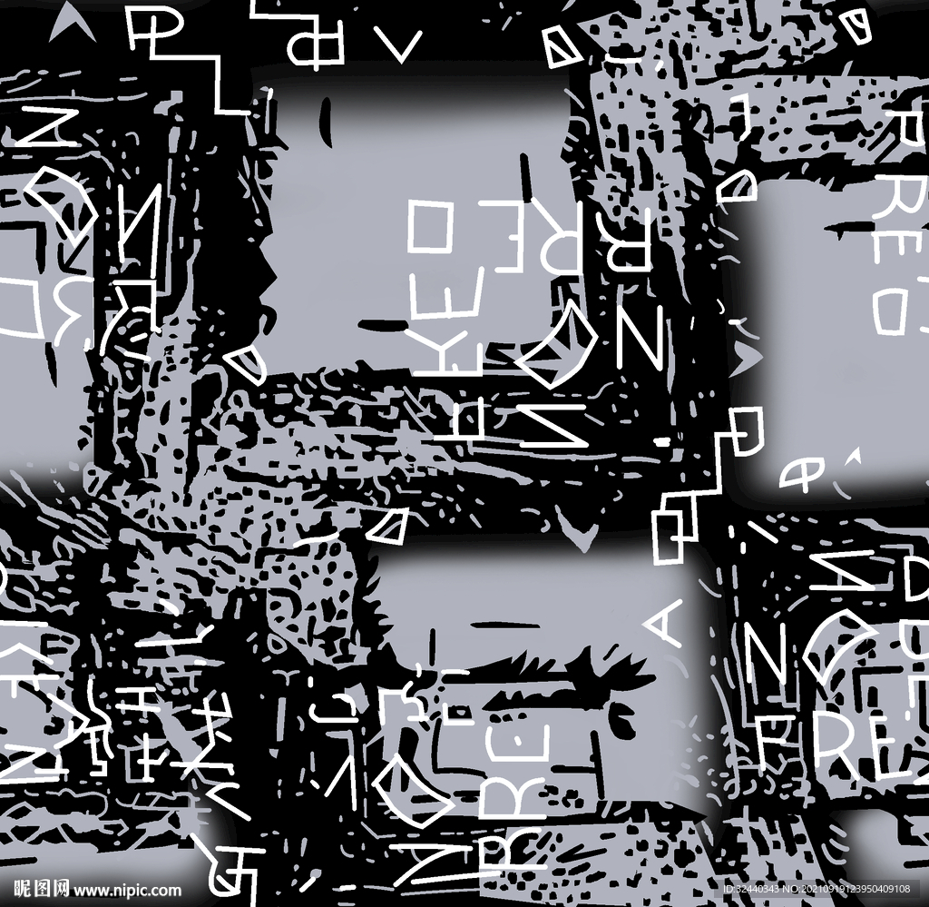 大牌  字母   数码印花  