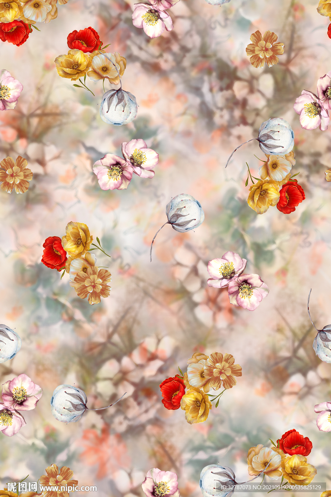 手绘花