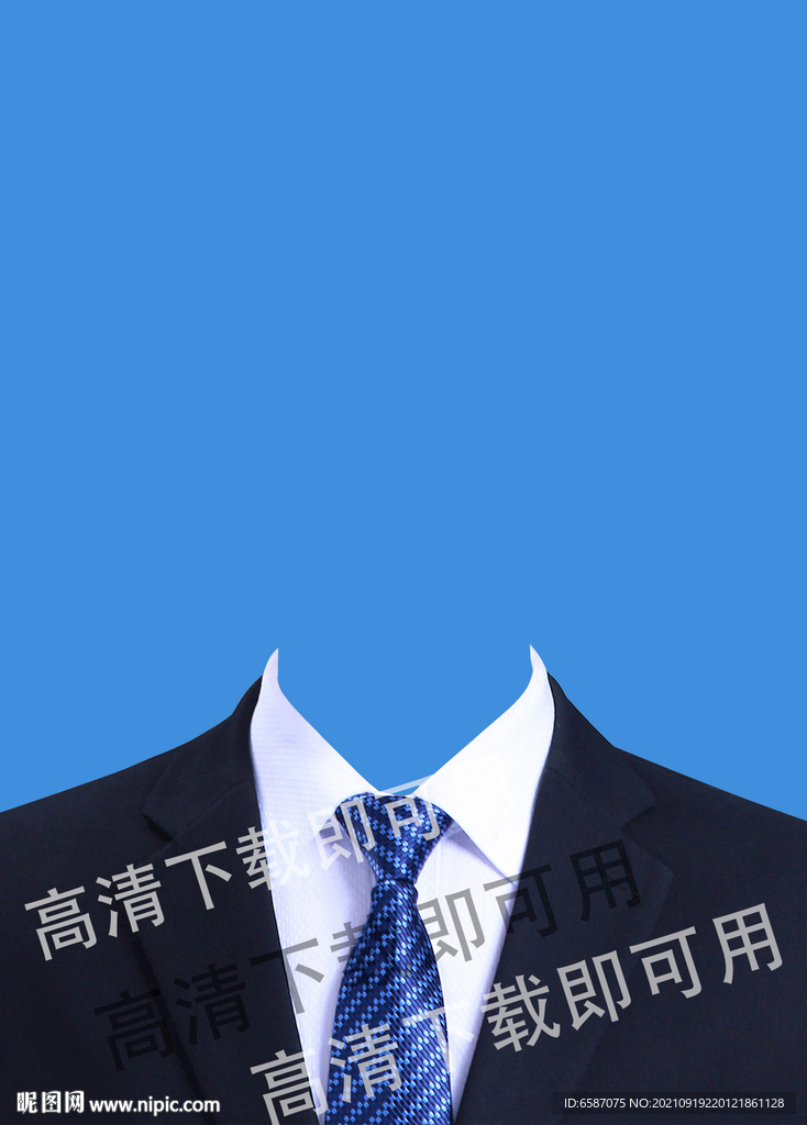 男士证件照西装图片