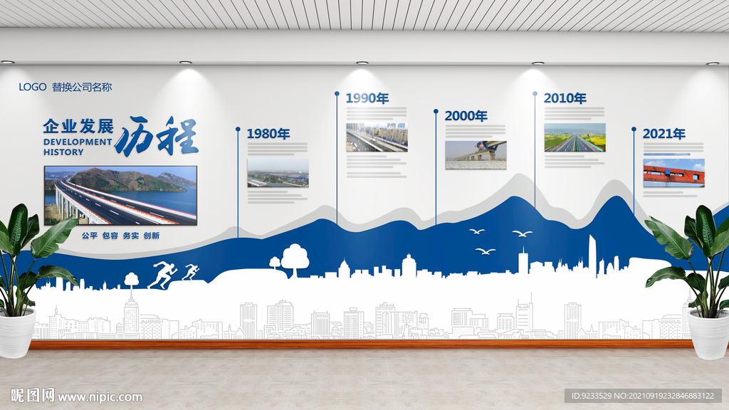 企业发展历程文化墙