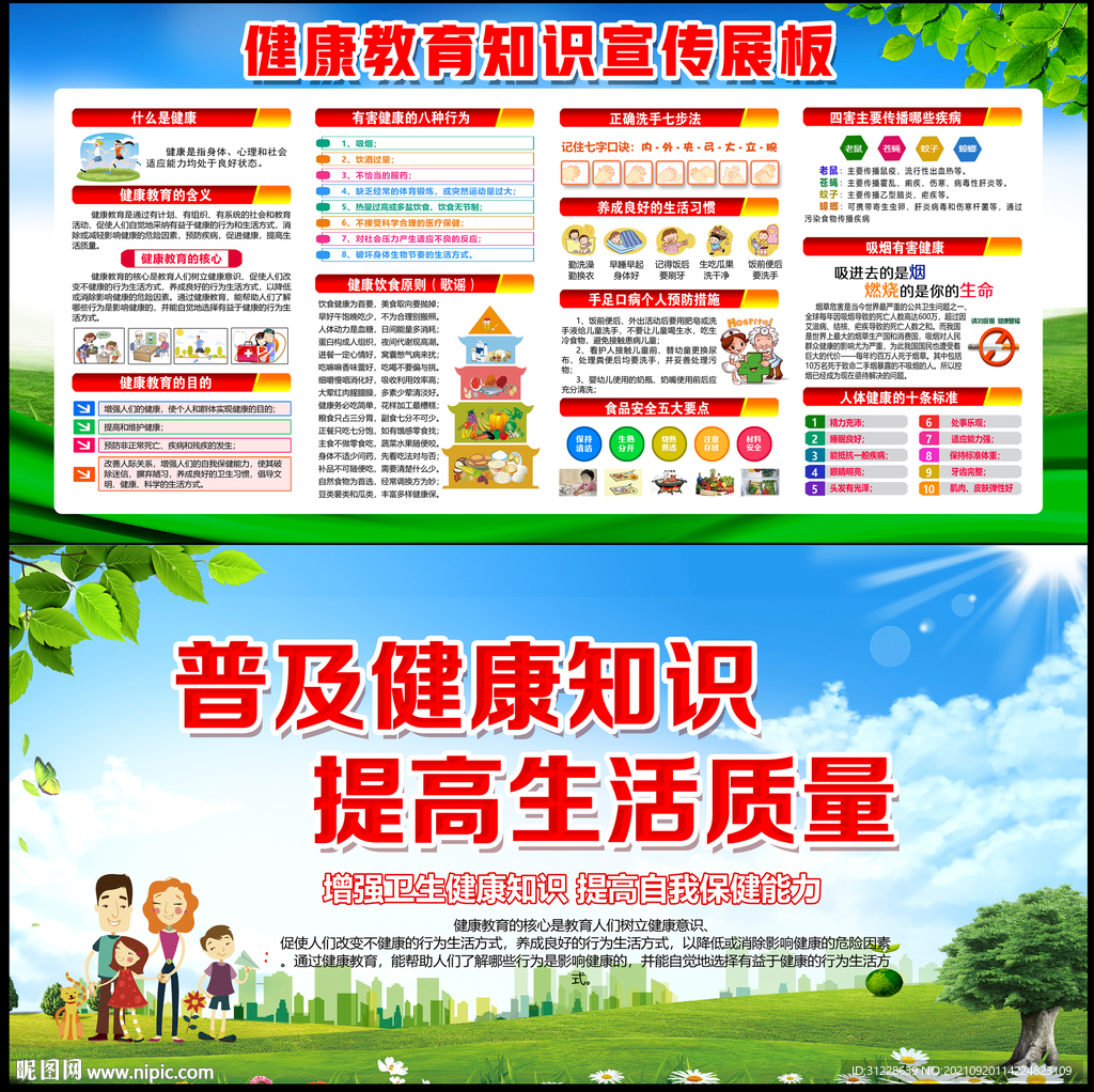 健康教育展板