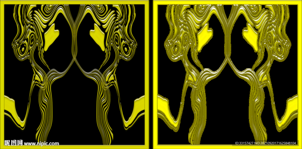 黄色仿剪纸舞者背景