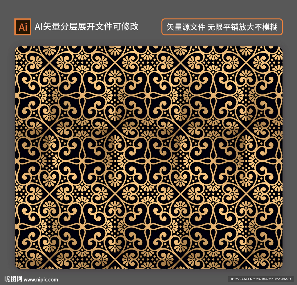 数码印花 欧式花纹
