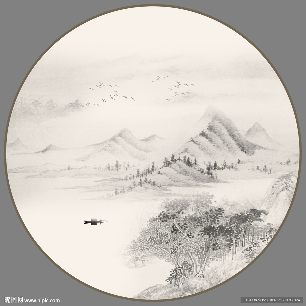 新中式山水画