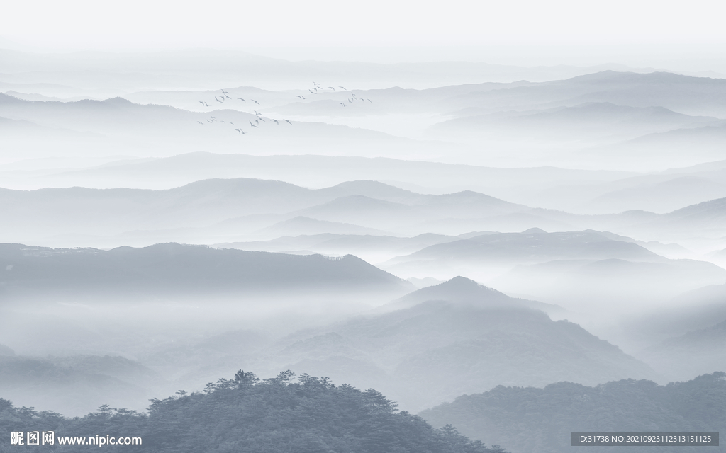 新中式山水画